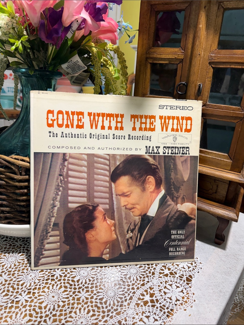 Gone With The Wind Original Score Vinyl Cover - White/Orange Artwork